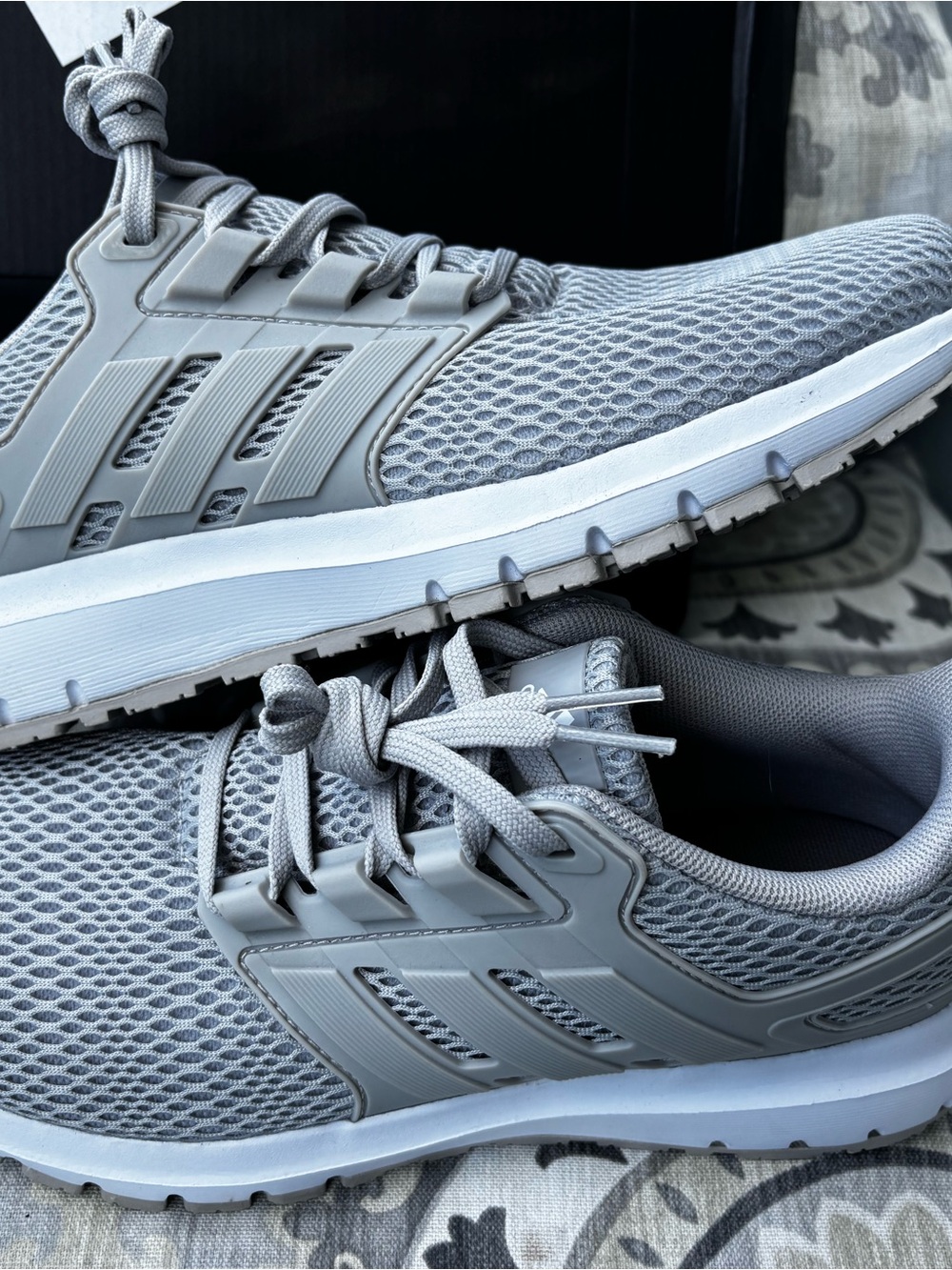 adidas Women's Grey Mesh Athletic Sneakers